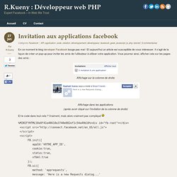 R.Kueny : développeur web Facebook, wordpress, php