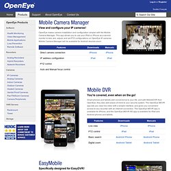 Mobile Applications for Digital Video Recorders - OpenEye