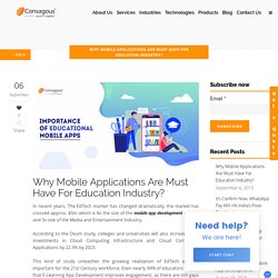 Why Mobile Applications Are Must Have For Education Industry?