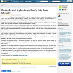 Use On-demand Applications & Handle Daily Tasks Efficiently by Digital Marketer 0001