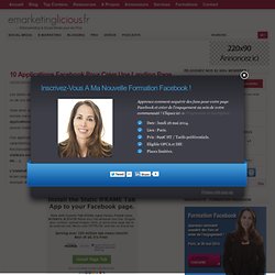10 Applications Facebook Pour Créer Une Landing Page