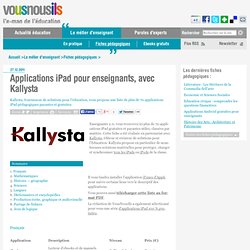 Applications iPad pour enseignants, avec Kallysta
