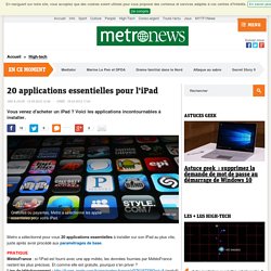 20 applications essentielles pour l'iPad