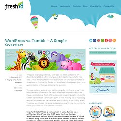 Wordpress vs. Tumblr Overview