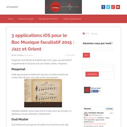 3 applications iOS pour le Bac Musique facultatif 2015 : Jazz et Orient - EdmusiPad.fr