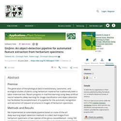 Applications in Plant Sciences