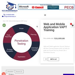 Web and Mobile Applications VAPT Training online