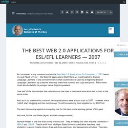 The Best Web 2.0 Applications for ESL/EFL Learners — 2007