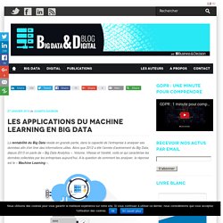 Les applications du Machine Learning en Big Data