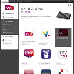 Applications mobiles SNCF