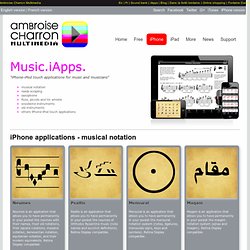 Ambroise Charron: iPhone and iPod touch applications for music and musicians