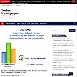 Tilt Sensor Market Updates to 2021: Brief, Trends, Applications, Types, Research, Forecast to 2027 – Today Newspaper