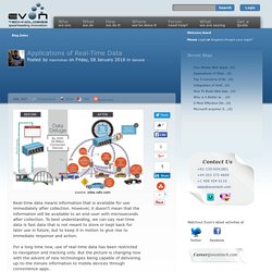 Applications of Real-Time Data