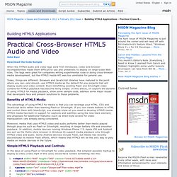 Building HTML5 Applications - Practical Cross-Browser HTML5 Audio and Video