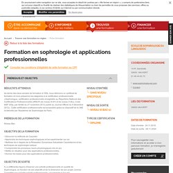 Formation en sophrologie et applications professionnelles - 11.2018