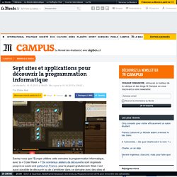 Sept sites et applications pour découvrir la programmation informatique