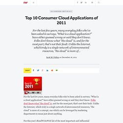 Top 10 Consumer Cloud Applications of 2011