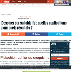 Dessiner sur sa tablette : quelles applications pour quels résultats ?