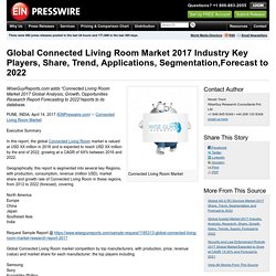 Global Connected Living Room Market 2017 Industry Key Players, Share, Trend, Applications, Segmentation,Forecast to 2022