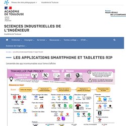 Les applications smartphone et tablettes RIP