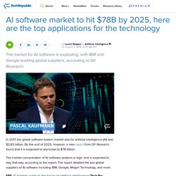 AI software market to hit $78B by 2025, here are the top applications for the technology