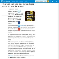 101 applications que vous devez tester avant de mourir