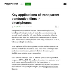 Key applications of transparent conductive films in smartphones