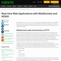 Real-time Web Applications with WebSockets and NGINX - NGINX