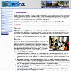 FIOSys Home Page - An Applicaton Developer's Toolbox