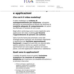 Autismo e video modeling: ricerche e applicazioni  - Fondazione Italiana per l'Autismo