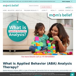 What is Applied Behavior Analysis (ABA) Therapy for Autism?