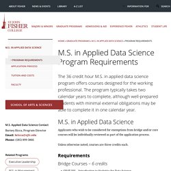 Program Requirements - St. John Fisher College