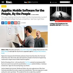 Applits: Mobile Software for the People, By the People