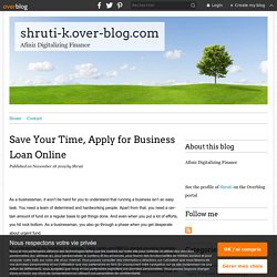 Save Your Time, Apply for Business Loan Online