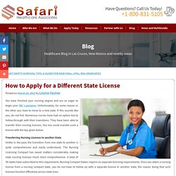 How to Apply for a Different State License