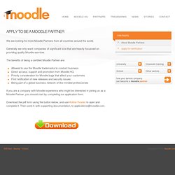 Partner Benefits - moodle.com