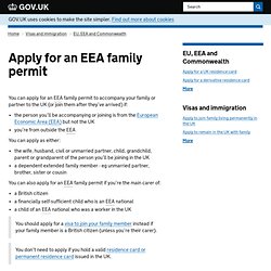 EEA family permits