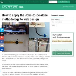 How to apply the Jobs-to-be-done methodology to web design