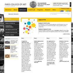 Applying ++ PARIS COLLEGE OF ART