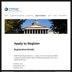 Apply to Register – MedICSS