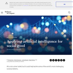 Applying AI for social good