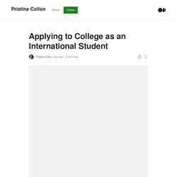Applying to College as an International Student