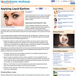 Liquid Eyeliner Application