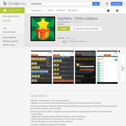 AppNana - Cartes cadeaux