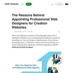 The Reasons Behind Appointing Professional Web Designers for Creation Websites