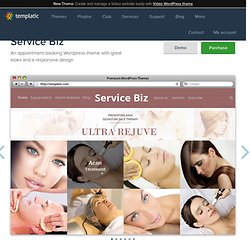 Appointment Booking Wordpress Theme Service Biz l Book Appointments