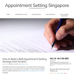 How to Build a B2B Appointment Setting Strategy from Scratch
