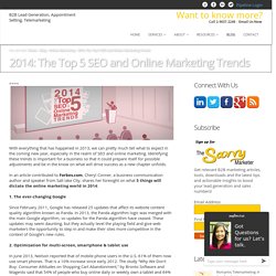 2014: The Top 5 SEO and Online Marketing TrendsB2B Lead Generation, Appointment Setting, Telemarketing