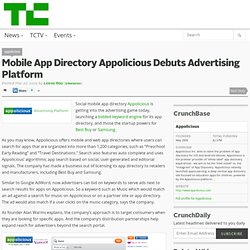 Mobile App Directory Appolicious Debuts Advertising Platform