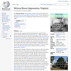 McLean House (Appomattox, Virginia)